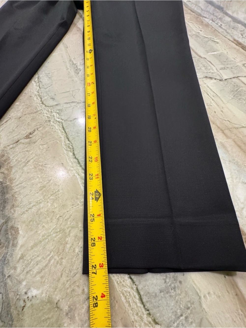 St. John Black Wool Blend Tailored Ankle Pants Size 8 - 27” Inseam – 98% Wool - Picture 5 of 10